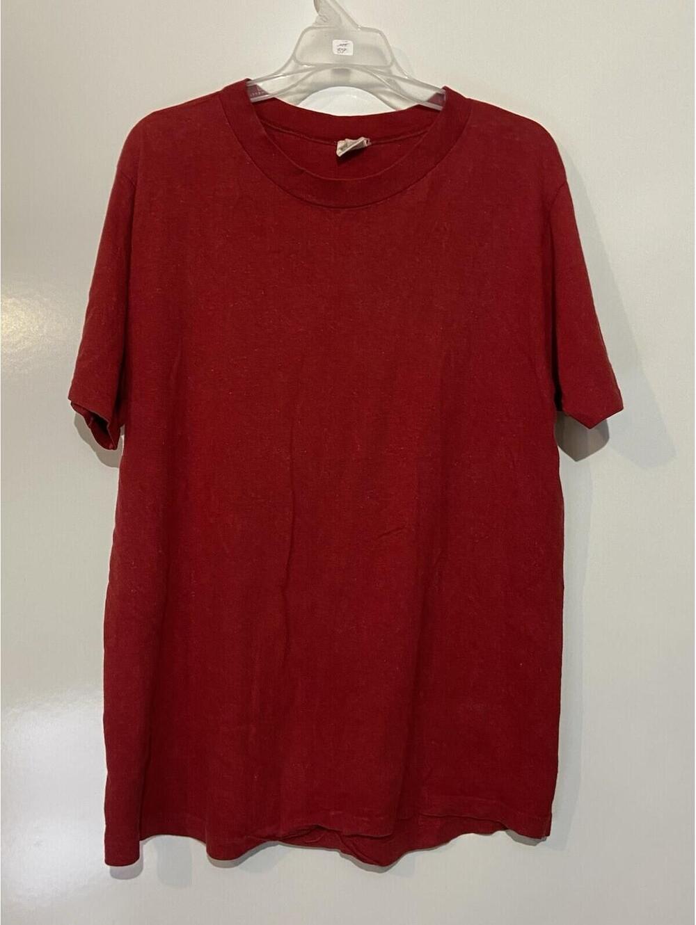 Mens SHORELINE Red Vintage Single Stitch Olympia Beer Shirt Sz XL